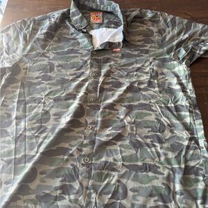 DIXXON Camouflage Casual Button Down Shirt